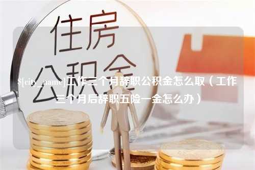 丽江工作三个月辞职公积金怎么取（工作三个月后辞职五险一金怎么办）